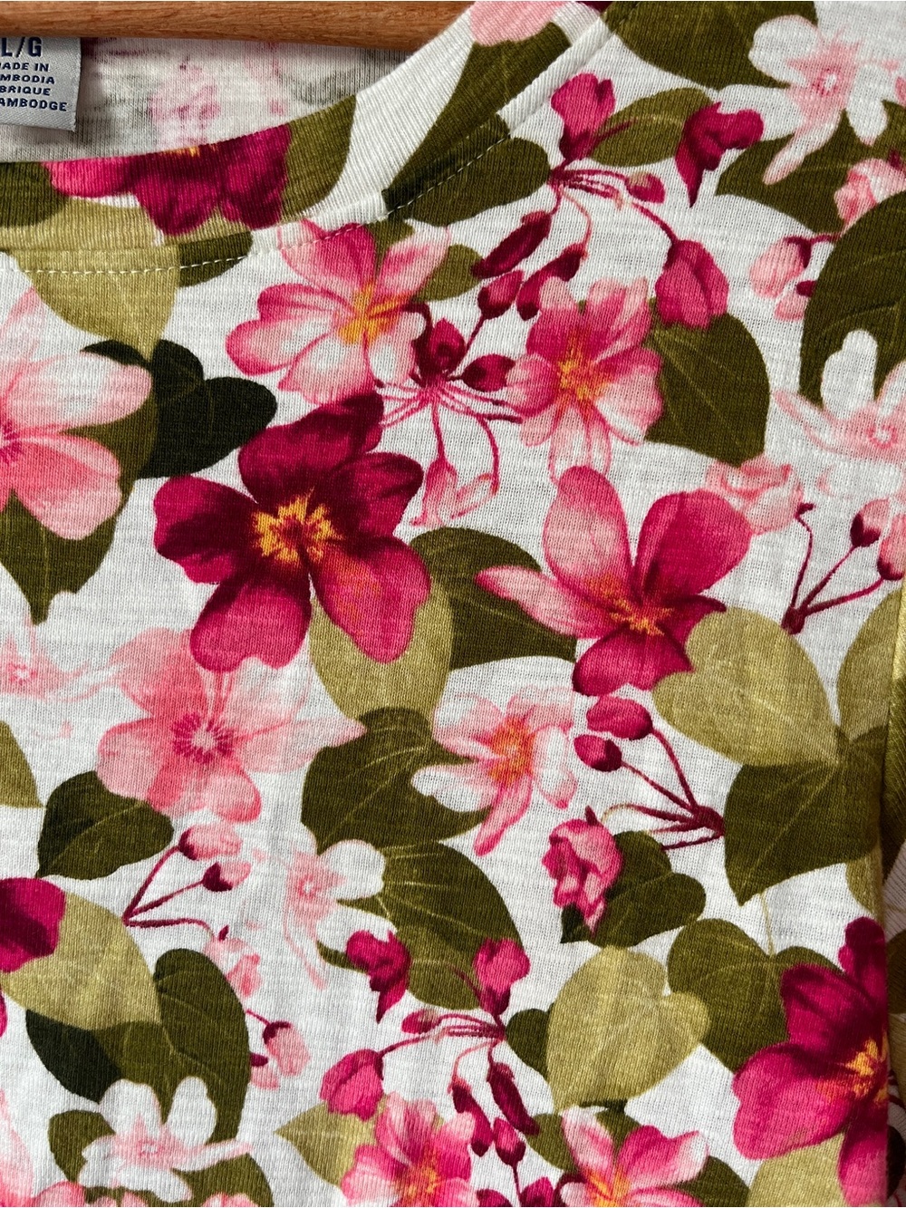 Floral Sleeve Top | Tommy Bahama | Sz L | Summer Feminine - Picture 3 of 12